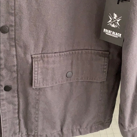 New Barn Style Mens Jacket Charcoal - Picture 4 of 9